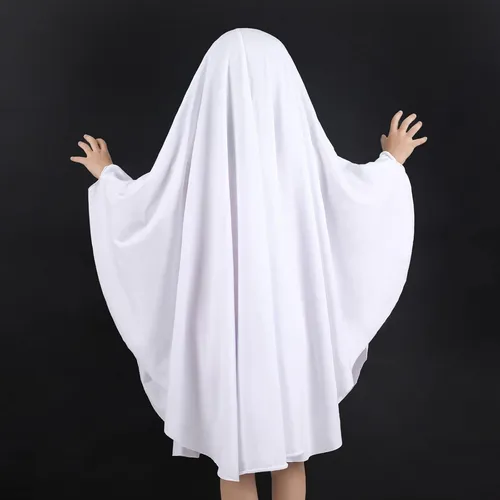 Disfraz Fantasma Niño Capa Fantasma Halloween Blanco Boo