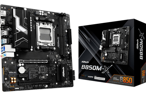 Placa Asrock Amd B850m-x de cor preta