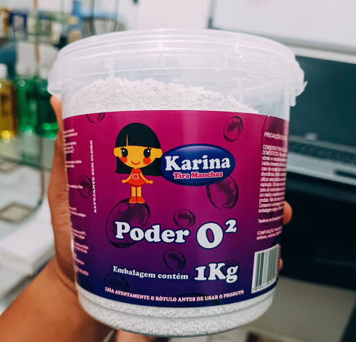 Tira Manchas Branqueador De Roupas Karina Pote 1kg Poder O2