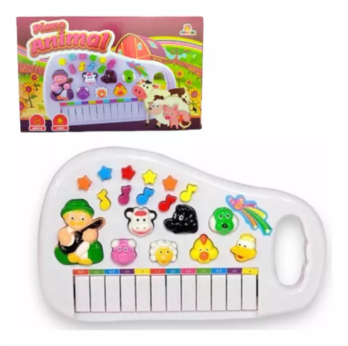 Piano Teclado Musical Fazendinha Animal Infantil Bebê