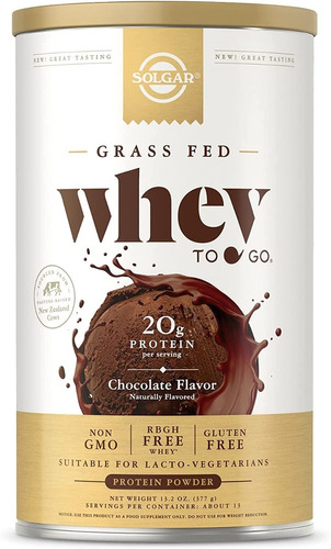 Proteína En Polvo Whey To Go Solgar 13.2 Oz (377 G)