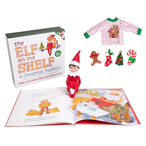 Elf On The Shelf Boy Conjunto De Suéter Navideño Pers...