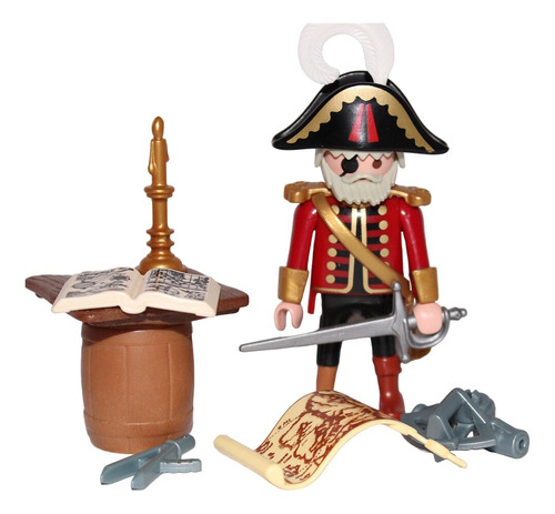 Playmobil 3936 Capitan Pirata Barril Mesa Piratas Barcos