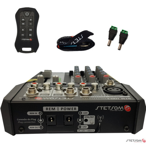 Imagem 5 de 5 de Mesa De Som Automotivo Stm1003 3 Canais Multiplayer 12v