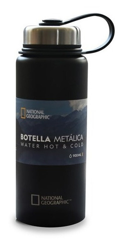 Botella Y Tapa Metalica National Geographic 900ml