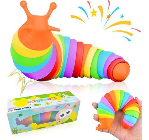 Cevioce Fidget Slug Toy, Juguete Sensorial Slug Fidget Para 