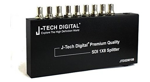 J-tech Digital ® Splitter Sdi De Calidad Superior 1x8 Admite