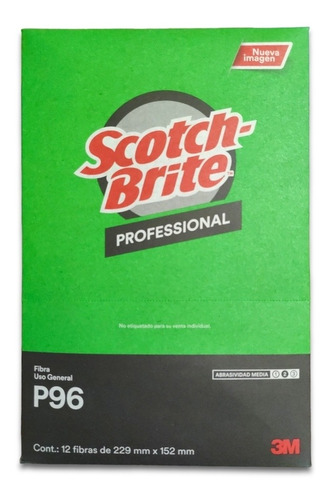  Fibra Scotch-brite P96, Uso General, Caja Con 12 Pzas.