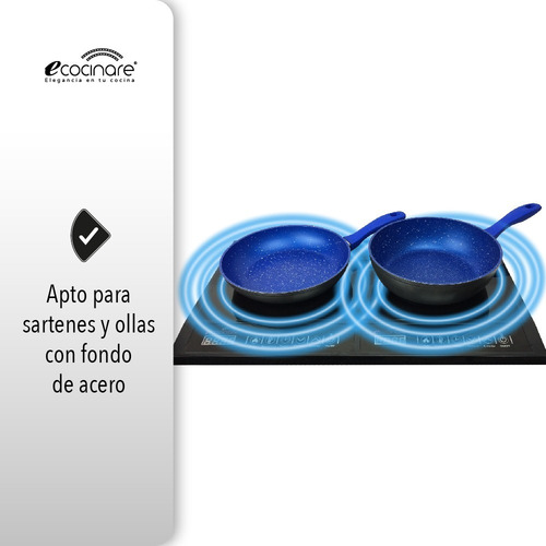 Parrilla eléctrica Ecocinare Cook-03 negra 110V