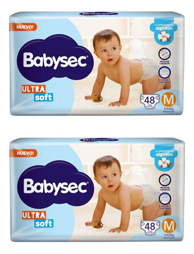 2 Pack Babysec Ultra Soft Hiper Todos Los Talles