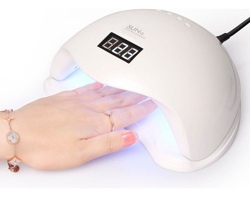 Lampara Uv Uñas Profesional Digital Gelish Spa 48 Watts Led 