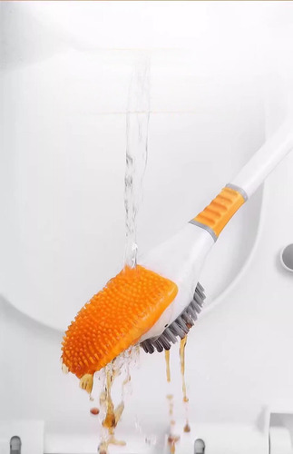 Escobilla Baño Con Soporte, Juego Cepillo Limpieza Silicona
