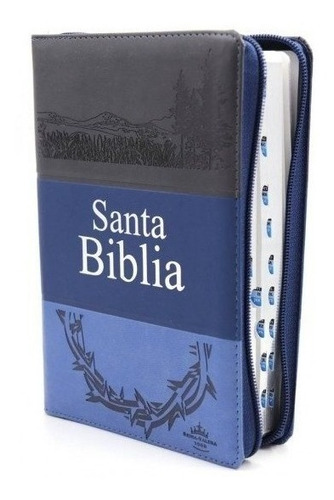 Biblia Letra Grande Cierre Índice Azul Reina Valera 1960