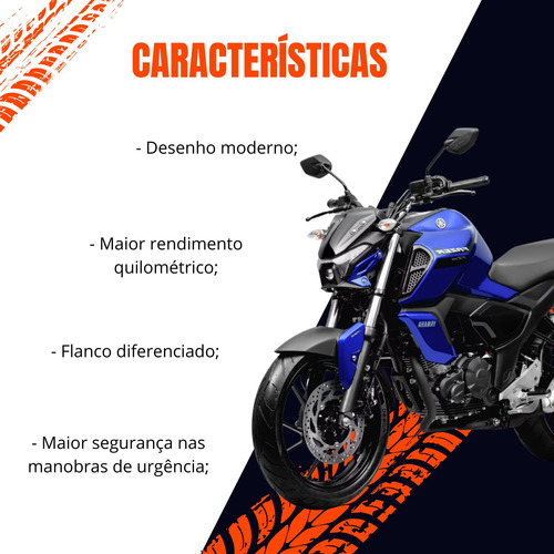Melhor Pneu Dianteiro 80/100-18 Thorax Cg Cargo Titan Fan