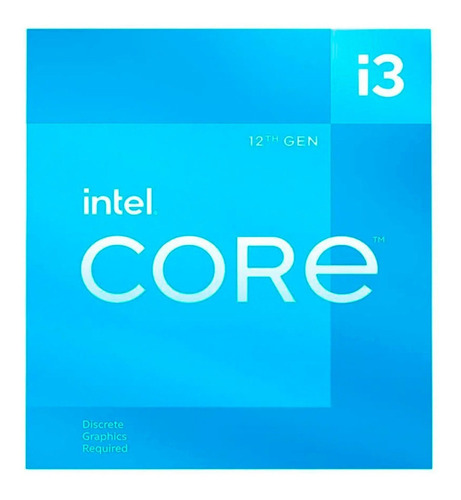 Imagen 1 de 3 de Procesador Intel Core i3-12100F BX8071512100F de 4 núcleos y  4.3GHz de frecuencia