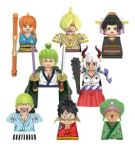 Comprar One Piece Arco Wano Kit 8 Bonecos Blocos Montar Luffy Zoro