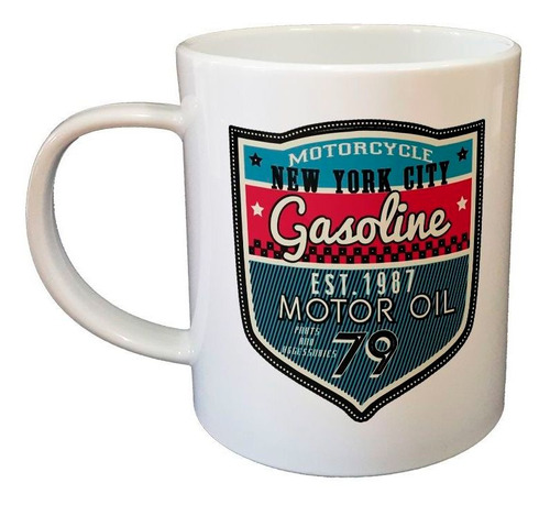 Taza De Plastico Motorcycle Nyc Gasoline Motor Oil