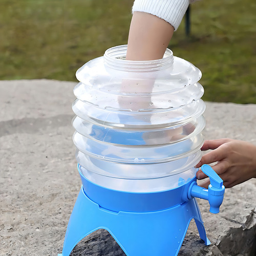 Jarra De Agua Plegable Para Acampar Con Contenedor De Agua P