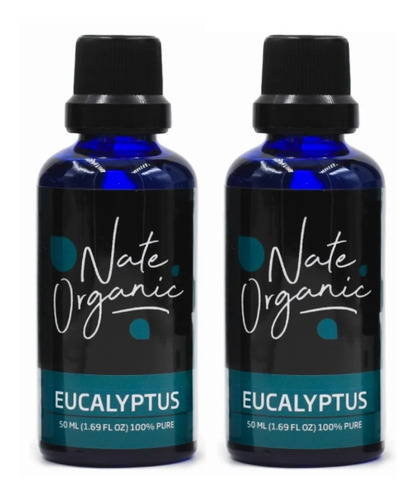 2x1 Aceite Esencial Eucalipto Natural 100% 50ml Nate Organic