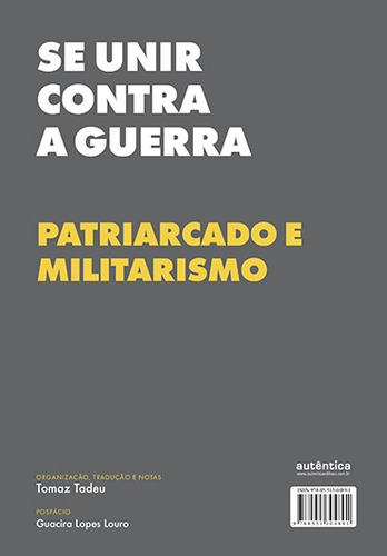 As mulheres devem chorar... Ou se unir contra a guerra: Patriarcado e militarismo, de Woolf, Virginia. éFe Editorial Autêntica Editora Ltda., capa mole em português, 2019