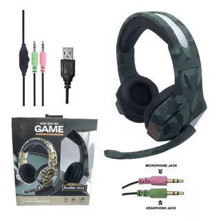 Audifonos Gamer Ain-gm780 Para Ps4, Xbox One, Pc Microfono