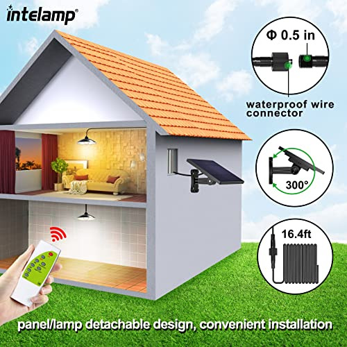 Luces Colgantes Solares, 2 Pack Luces Solares Cobertizo...