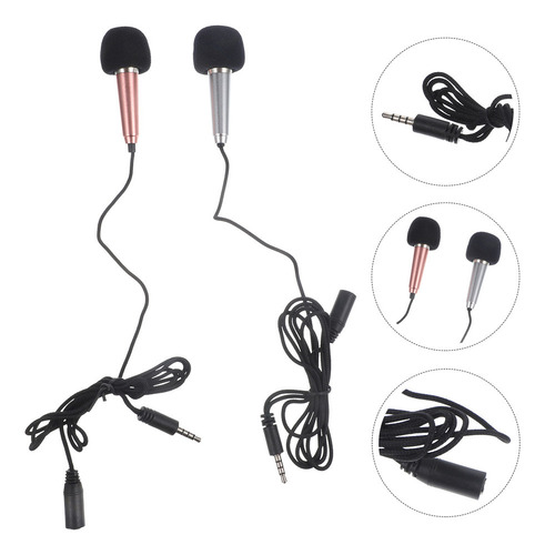 . Auriculares Usb Karaoke, Micrófono De Mano Pequeño, 2