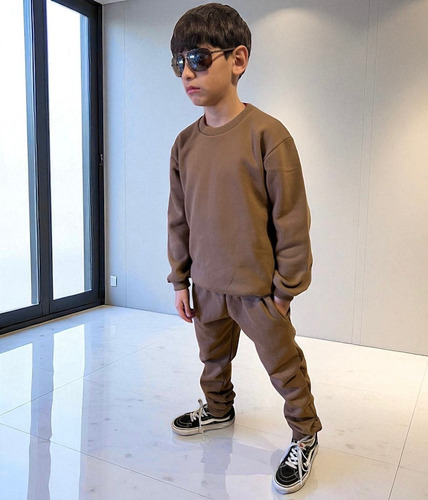 Conjunto Jogging Buzo Niño Friza Algodón Unisex Premium