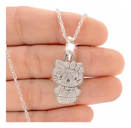 Colgante Hello Kitty Nacional + Cadena De Plata