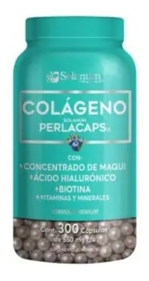 Colágeno Solanum Pharma Perlacaps 300 Cápsulas De 550 Mg C/u