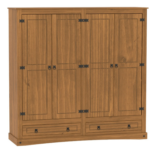 Ropero 4 Puertas Madera Dormitorio Placard Lcm