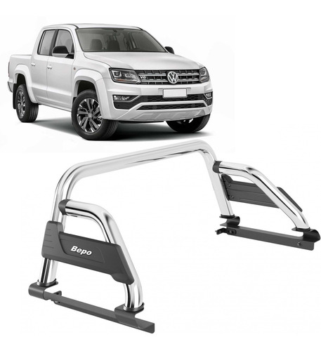 Barra Antivuelco Cromada B3 Volkswagen Amarok 2010+