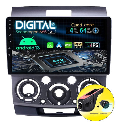 Radio Pantalla Android Mazda Bt50