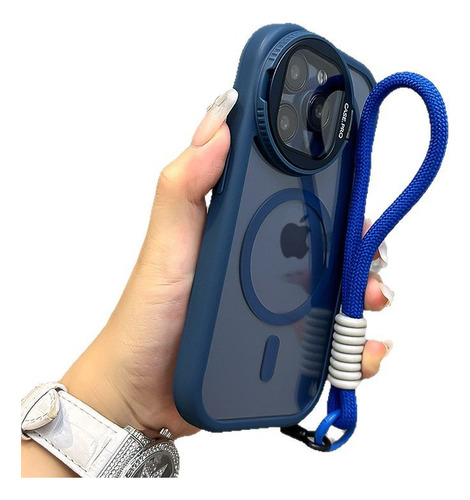 I Capa Magsafe Para iPhone Com Protetor De Câmera + Alças