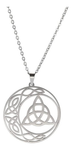 Likgreat Triquetra Neckace Collar Con Nudo De Trinidad Celta