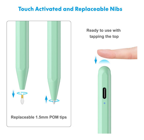 Pen Con Lápiz Óptico Para iPad Con Rechazo De Palma Con iPad