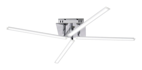 Imagen 5 de 10 de Plafon Led 4 Luces Movible Led 25w Moderno Cromado Movil