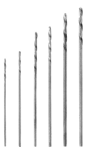 Kit 6 Brocas Hss De Precisión Punta 0.5-1.0mm Pcb Joyería
