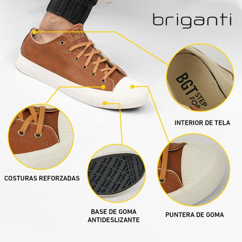 Imagen 8 de 10 de Zapatillas Hombre Cuero Bgt Acordonados Urbanas Hczp14173