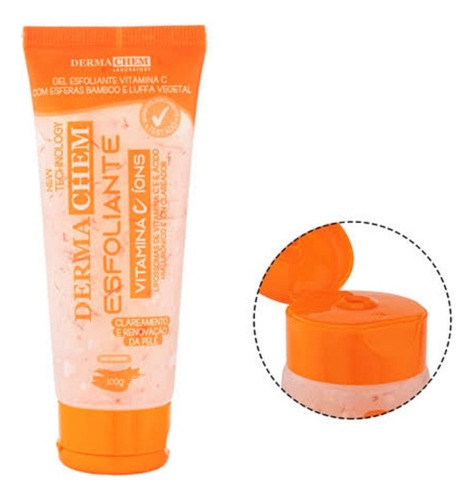 Gel Exfoliante Vitamina C, Aclara Y Renueva La Piel, 100grs