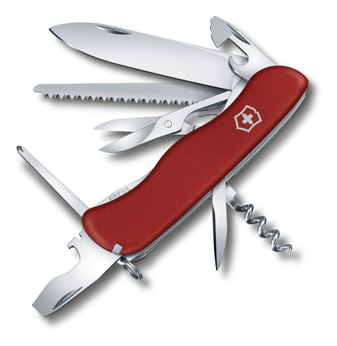 Imagen 2 de 7 de Cortaplumas Victorinox Outrider 2017 Roja 14 Usos + Funda