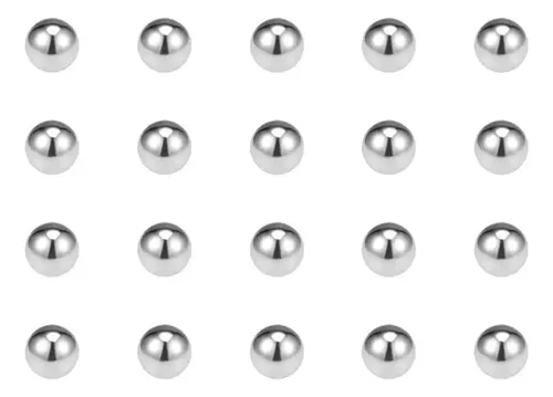 Bolas De Acero Inoxidable AISI 304 - Diámetro 3.5 Mm, Pack De 100 Unidades, Alta Precisión, Tolerancia +/-0.0005 Pulgadas
