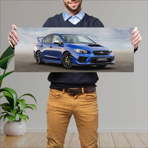 Cuadro 30x80cm Auto 2017 Subaru Wrx Sti Auto 72