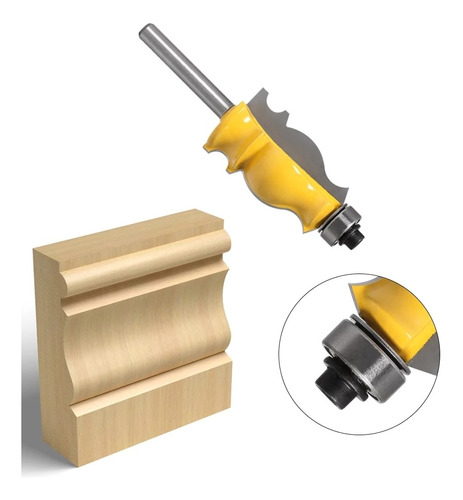 Broca Fresa Router Para Molduras Arquitectónicas Corona 6mm 