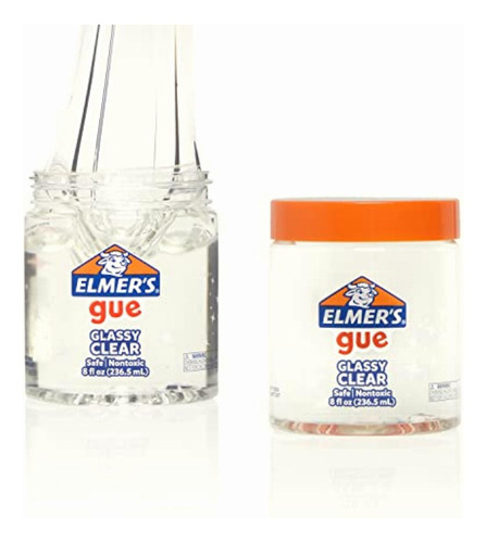 Elmer's Gue Pre Made Slime, Glassy Clear Slime, Great For