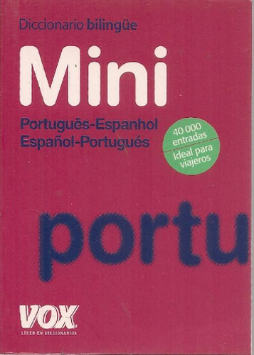 Libro Diccionario Bilingüe Mini Português Espanhol Español P