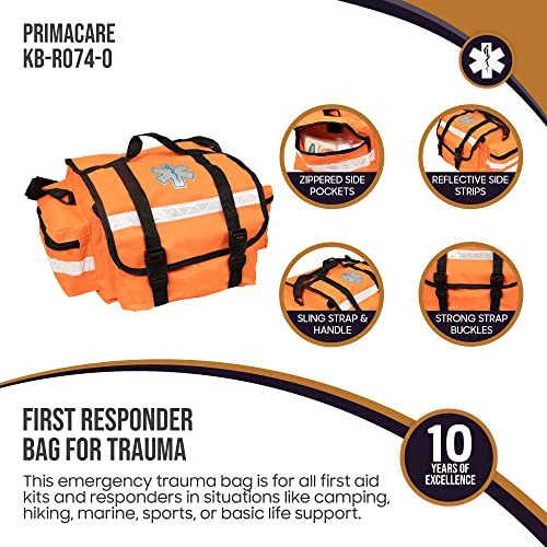Kbro74o First Responder Bag For Trauma, 17'x7'x 9' Prof...