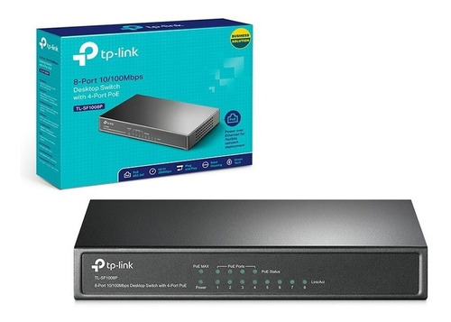 Switch Tp-link Tl-sg1008p De 8 Puertos Gigabit Con 4 Poe