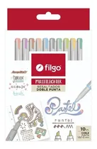 Comprar Resaltador Filgo Multilighter Pastel Set X 10 Doble Punta Pastel