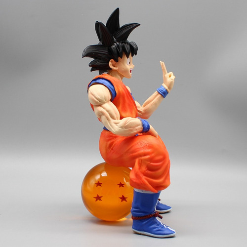 Figura Goku Sentado En Esfera 20cm 4 Estrellas Dragon Ball Z